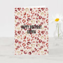 Search for leopard print birthday cards Red