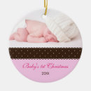 Search for pink ribbon christmas tree decorations Baby 1st christmas
