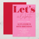 Search for womens 70th birthday invitations Pink