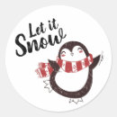 Search for penguins stickers Illustration