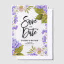 Search for purple hydrangea save the dates Botanical