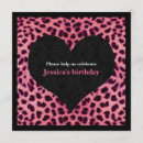 Search for cheetah party invitations Girl