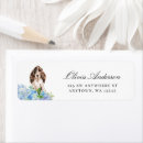 Search for brown white dog return address labels Modern