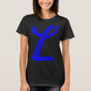 Search for large blue tshirts Alphabet
