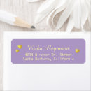 Search for light purple return address labels Cute