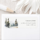 Search for rocky mountains return address labels Watercolor