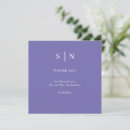 Search for purple wedding thank you cards Classic