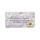 Search for sunflower address labels weddings Lace