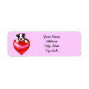 Search for happy valentines day return address labels Red