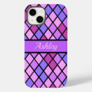 Search for geometric diamond iphone cases Pink