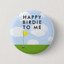 Search for funny birthday badges Golfer