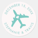 Search for save the date destination stickers Turquoise