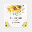 Search for sunflower wedding napkins Botanical