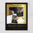 Search for leopard design invitations Gold