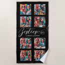 Search for black and white beach towels Photo collage