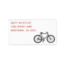 Search for biking return address labels Cyclist