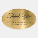 Search for oval wedding stickers Thank you