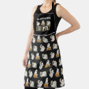 Search for black orange long aprons Cute
