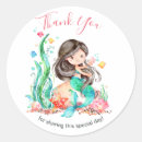 Search for mermaid baby shower stickers Girl