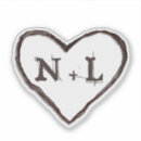 Search for ornate letter stickers Couple