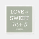 Search for love is sweet napkins Simple