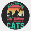 Search for cat playing stickers Vintage