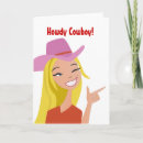 Search for a cowboy howdy cards Cowgirl