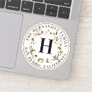 Search for business monogram stickers Marketing