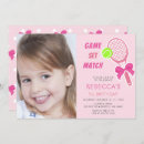 Search for kids tennis invitations Girl