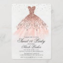 Search for glitter sweet 16 invitations Gown
