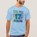 Search for 17th tshirts Happy birthday