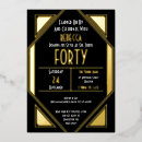 Search for foil 40th birthday invitations Forty
