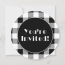 Search for black and white buffalo plaid invitations Party