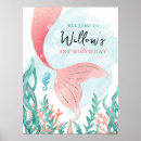 Search for mermaid party posters 1st birthday