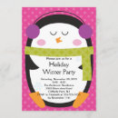 Search for penguin christmas invitations Cute