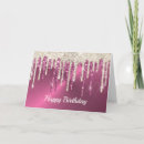 Search for glitter birthday cards Pink