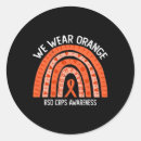 Search for crps awareness stickers Orange