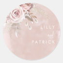 Search for pink rose wedding stickers Dusty