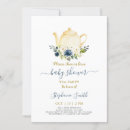Search for tea party baby boy shower invitations Elegant