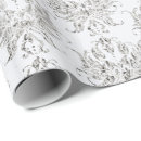 Search for white and silver wrapping paper Bridal shower