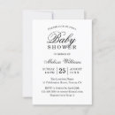 Search for plain baby shower invitations Black and white