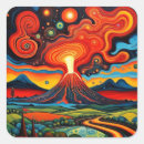 Search for erupting volcano stickers Landscape
