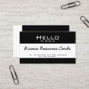 Search for name tag business cards White