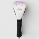 Search for purple golf head covers Girly