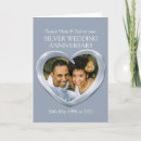 Search for silver wedding anniversary cards Heart