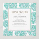Search for aqua coral invitations Bridal