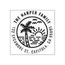 Search for tropical return address rubber stamps Palm tree