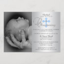 Search for blue and silver christening invitations Boy