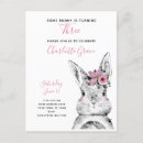 Search for bunny birthday invitations Baby girl