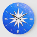 Search for compass rose clocks Blue